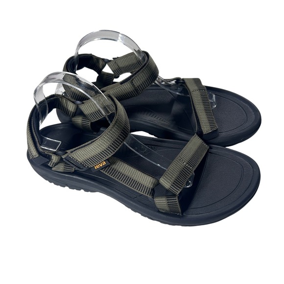 Teva Hurricane XLT2 Mens Sandals Size 11 Black Olive Strappy Sport NEW - Picture 2 of 10
